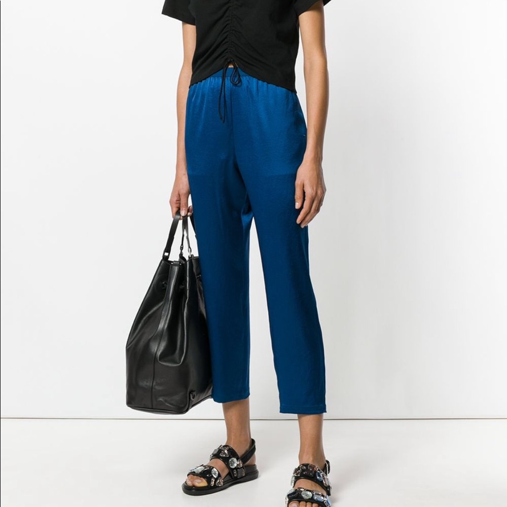 T by Alexander Wang cropped light weight trousers